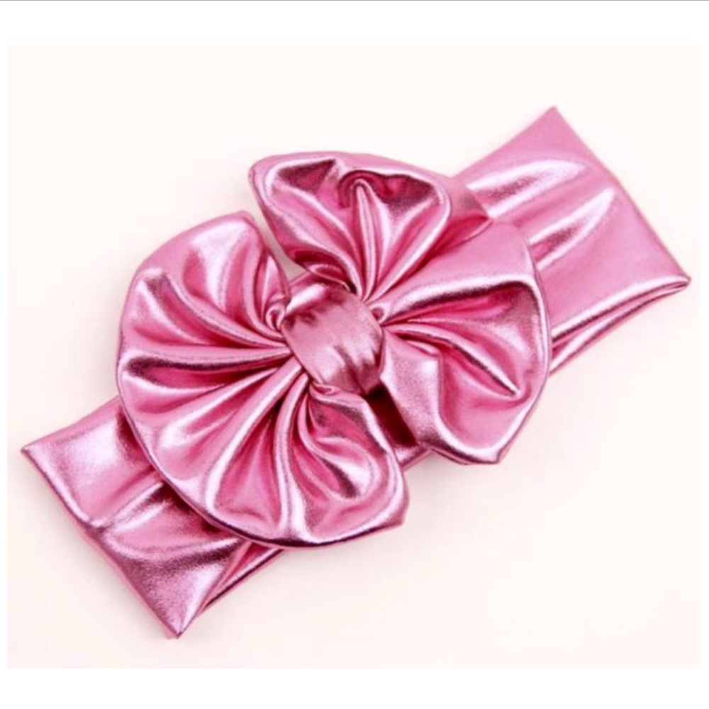 Metallic bowknot headband